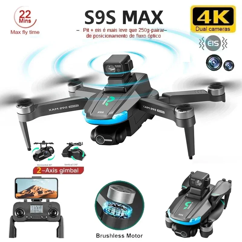NEW S9S MAX MINI Drone 4K 2-Ax - Drone Gps Mount review and price