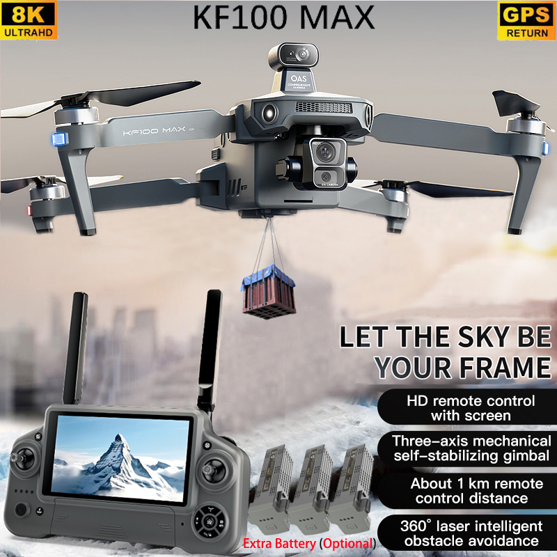 KF100 MAX GPS Drone 4K Camera  - Drone Gimbal review and price