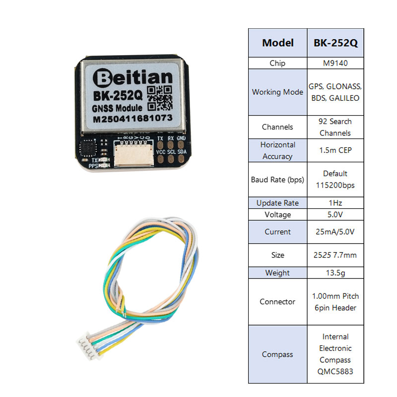 Beitian BK-252Q GPS GNSS Modul - Drone Compass review and price